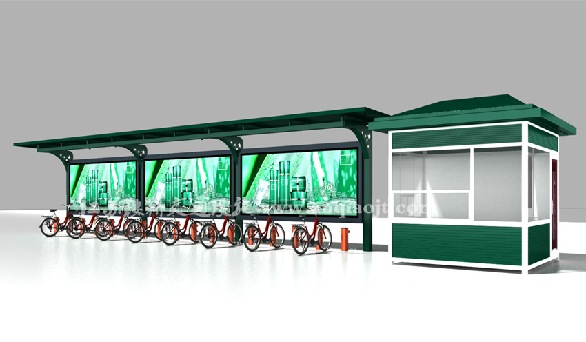 公共自行車(chē)棚AN2010-公共自行車(chē)雨棚設計圖片